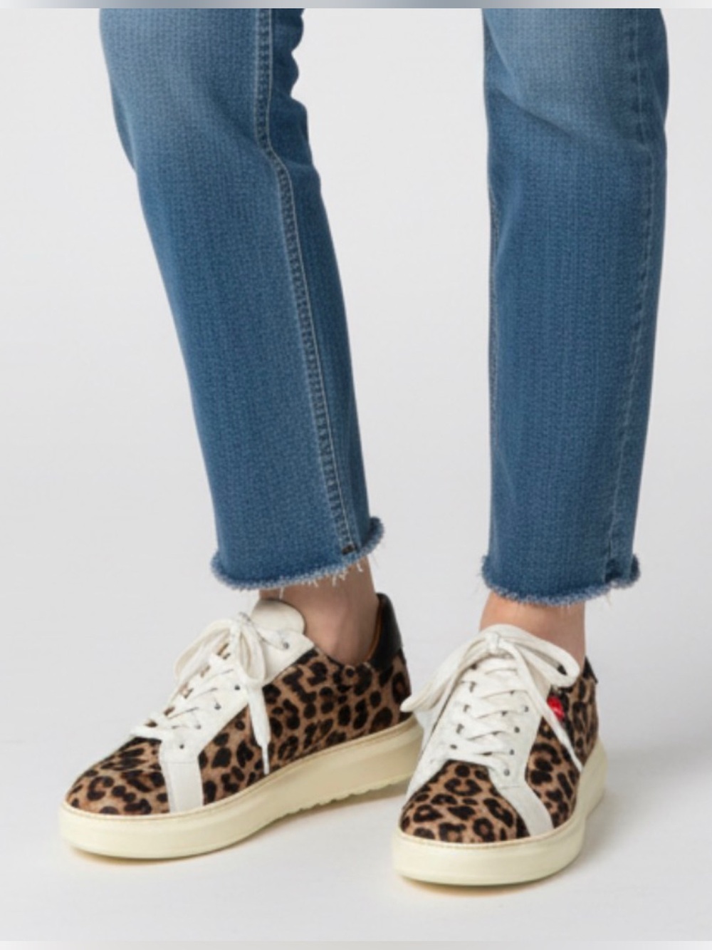 VERONICA BEARD Women’s DAELYN Leopard Chunky Lace up Sneakers